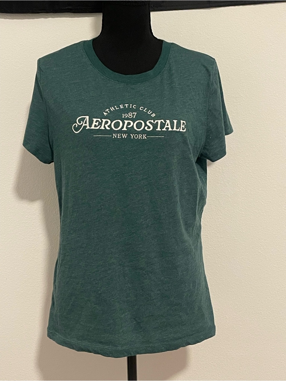 Aeropostale Teal Green Short Sleeve Logo Tee